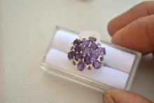 Amethyst Ring in Sterling Silver