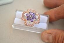 Amethyst Ring in Sterling Silver