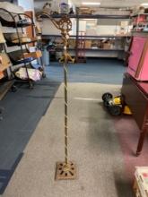 Vintage floor lamp ornate detail