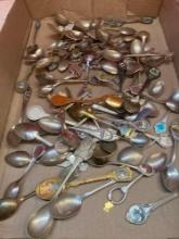 Souvenir spoons from all over the world