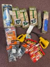 50 to 30 amp adapter, water carriers, super glues, chemical hand warmers, bungee cords and more