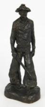 Michael Garman Bronze Cowboy w/Rifle 1969