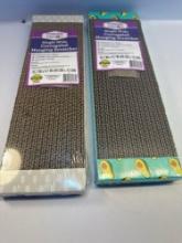 2 New Single Wide Corrugated Hanging Scratchers
