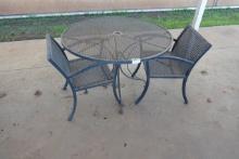 PATIO TABLE W/2 CHAIRS