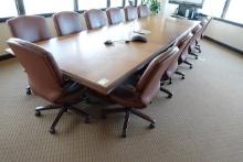 CONFERENCE TABLE & 16 CHAIRS X1