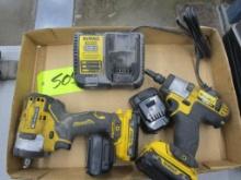 Dewalt Impacts, 12v, 4 batteries and Charger