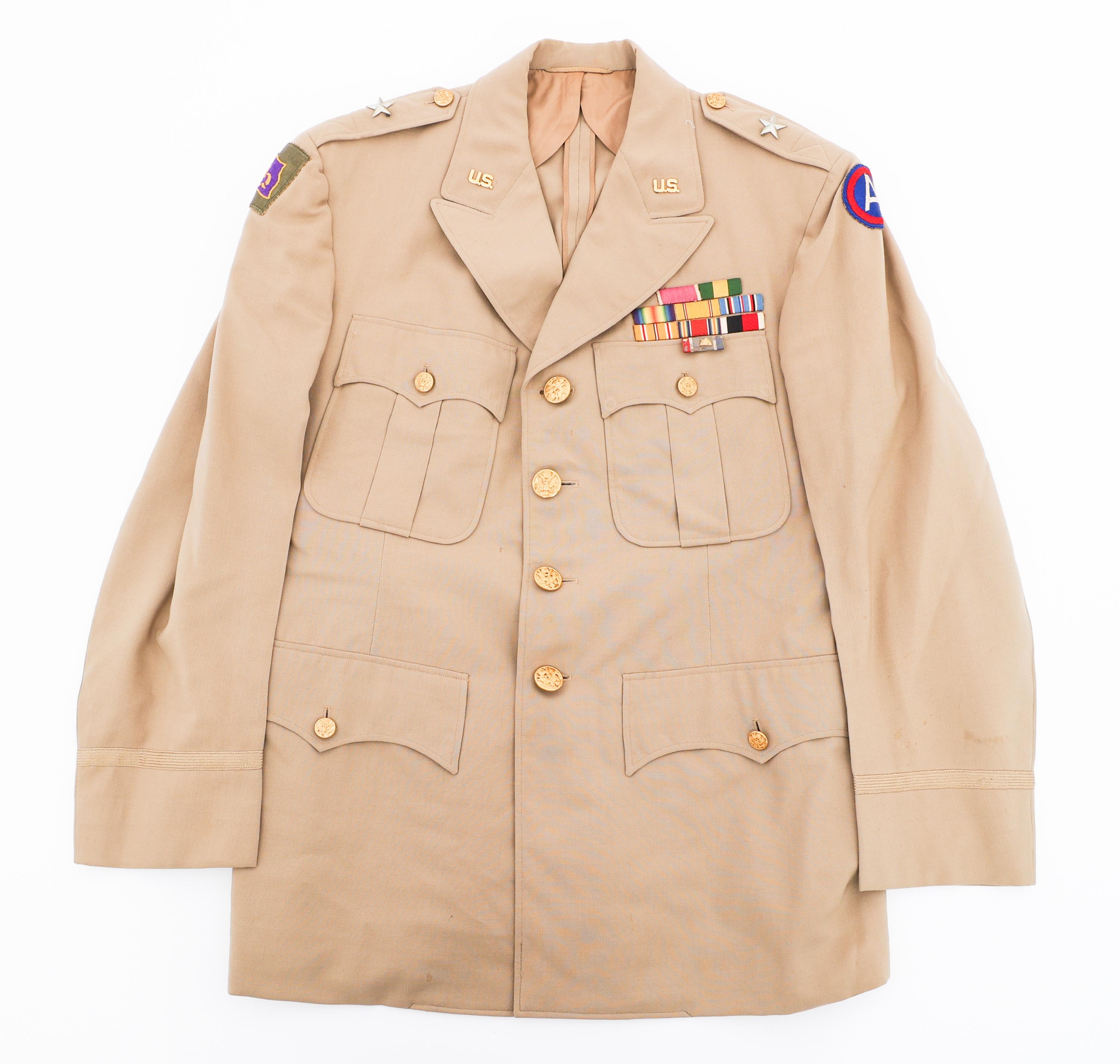 WWII US ARMY NAMED BRIG GENERAL UNIFORM GROUPING