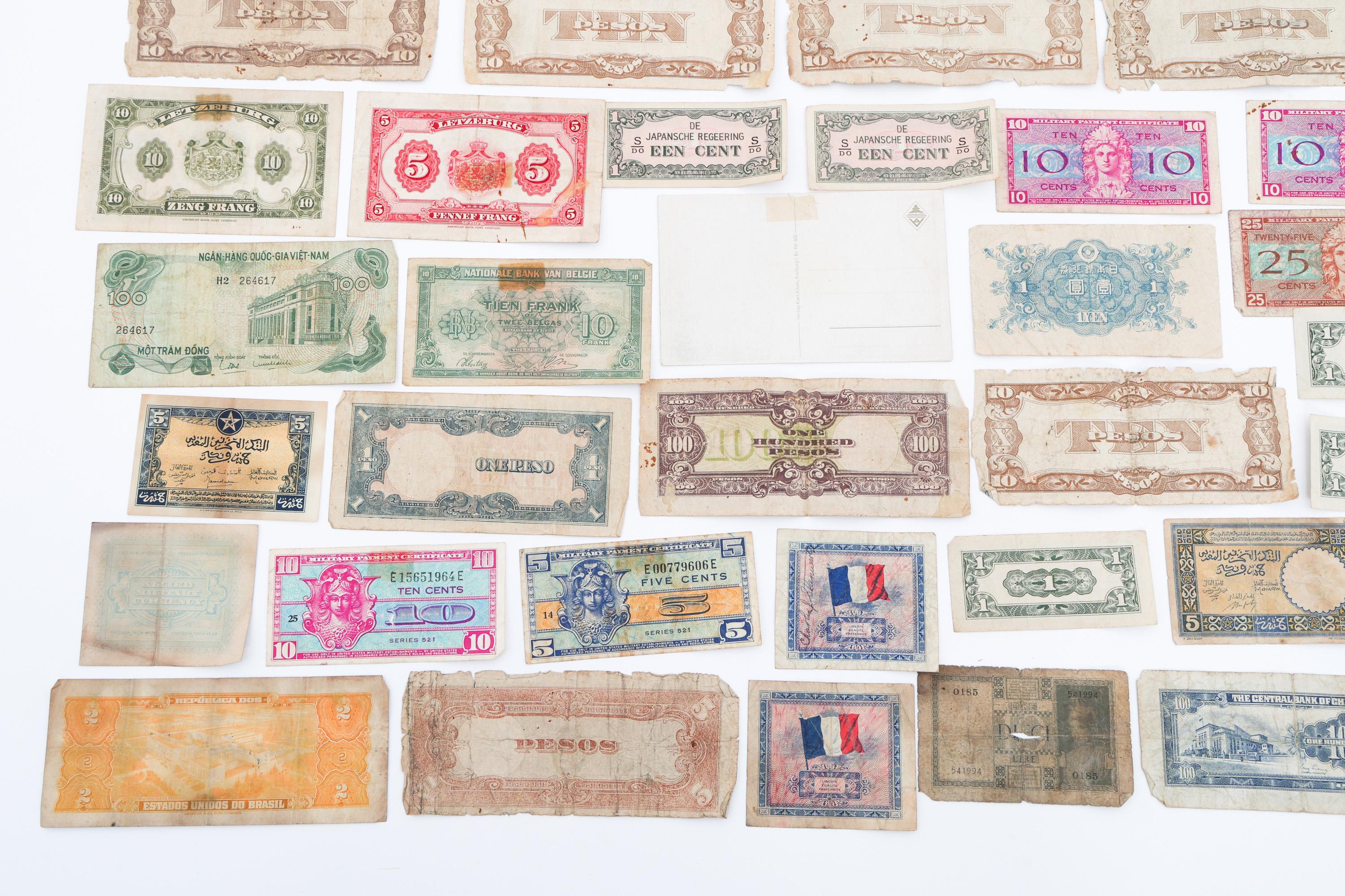 WWII - VIETNAM WAR WORLD OCCUPATION CURRENCY