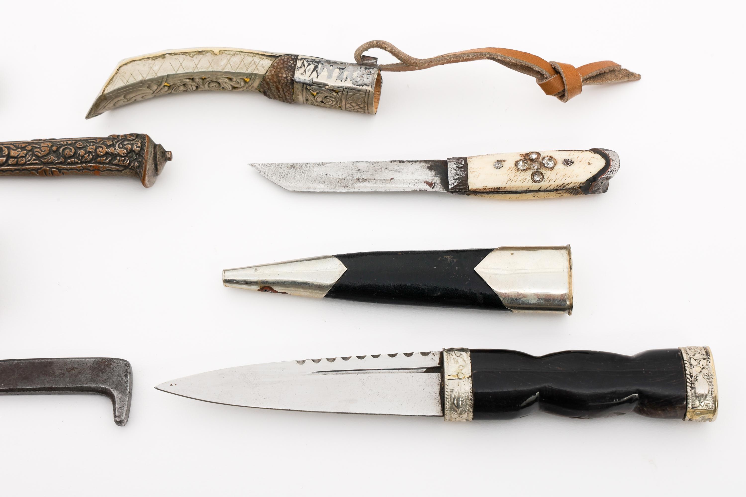 MINIATURE PERSIAN, SCOTTISH & TURKISH DAGGERS