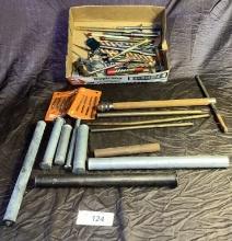 Assortment of Drill Bits & Tamping Metal Bars