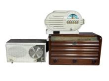 Vintage Zenith and MCA Minerva with Contemporary Crosley Radios