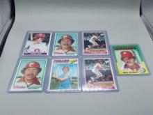7 Mike Schmidt Topps Baseball Cards - 1975-1979