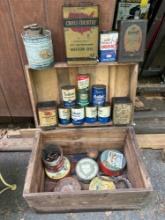 Crate, Vintage Oil Cans, Aviation Oil Can