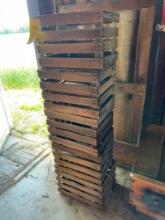 (7) Wood Apple Crates