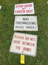 Vintage Signs, No Trespassing
