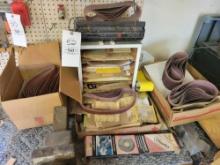 Large lot Sandpaper, Radio, Crosscut Saw Guide