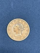 Rare 1870-S 10$ Gold Liberty Head