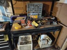 Metal Work Bench in Basement