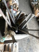 assorted axles and shafts