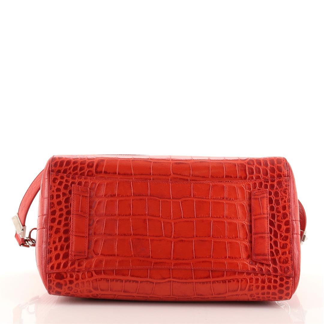 Givenchy Antigona Bag Crocodile Embossed Leather Medium