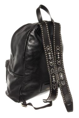 Givenchy Black Leather Logo Studs Backpack