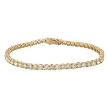 9.25 ctw Diamond Tennis Bracelet - 14KT Yellow Gold