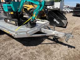 2024 KLM Utility Trailer w/ 2023 AGT 12 Mini Excavator