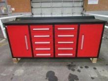 Steelman 7' 10 Drawer Toolbox w/ 2 Cabinets