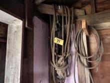BLOCK & TACKLE PULLEY & ROPE