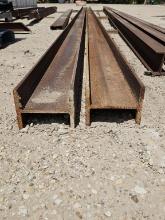 Lot of 2 - 8"X40' I-Beam