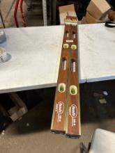 Sand's Professional Mahogany And Brass Bound Level