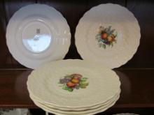 (6) Copeland Spode Fruit Decorated Plates