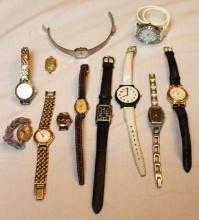 10 Ladies' Watches and Two with No Bands