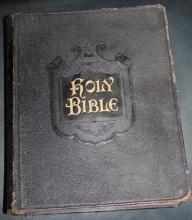 Excellent Old Leather-Bound Holy Bible