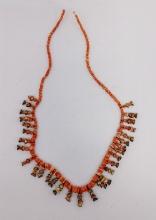Pre-Columbian Spondylus and Gold Beaded Necklace