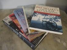 American War Books-(4)Civil War, (1)"World War II A Complete Photographic History"