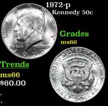 1972-p Kennedy Half Dollar 50c Grades GEM+ Unc