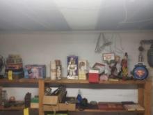 Top Shelf Contents - Vintage Metal Lunchboxes, Tracer Projector, Toys, Dolls, Clocks, & more